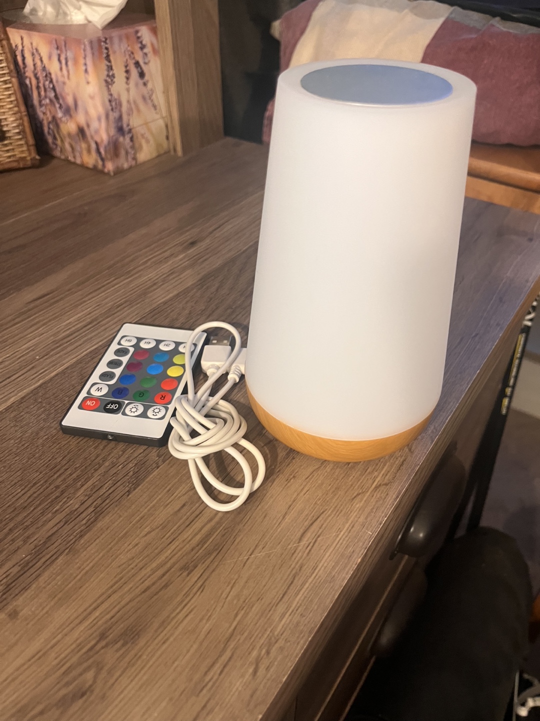 Colour Changing LED Table Lamp with Remote