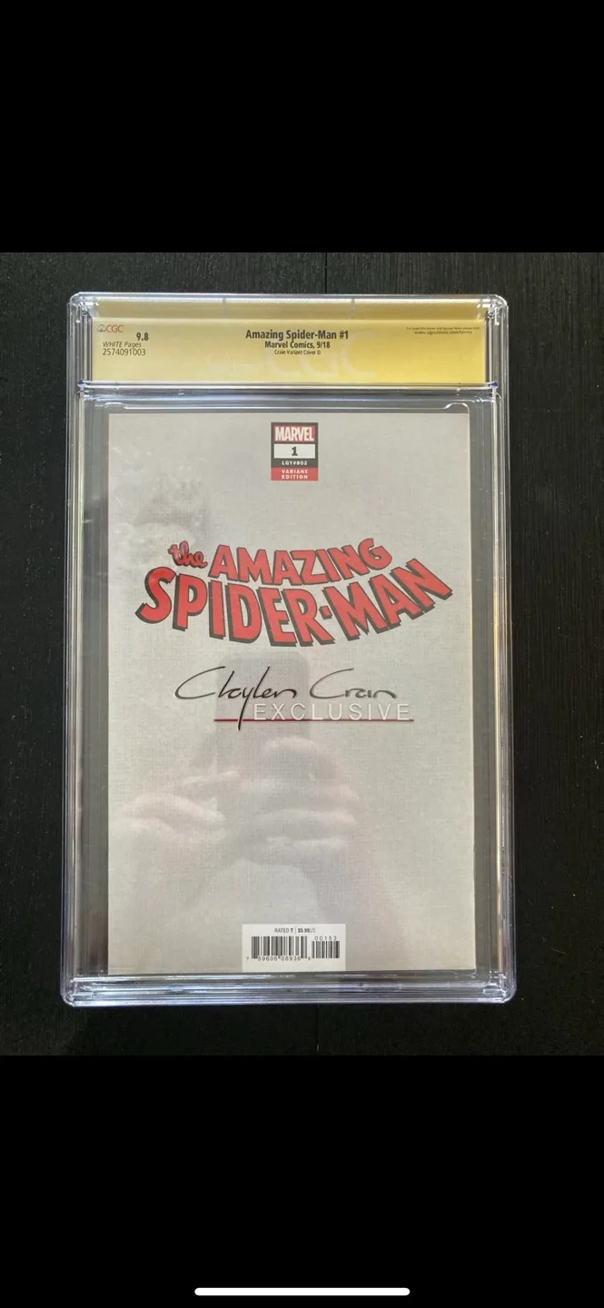 Venomverse #1 Virgin Ex. CGC 9.8 Signed By Francesco Mattina image indicator(2)