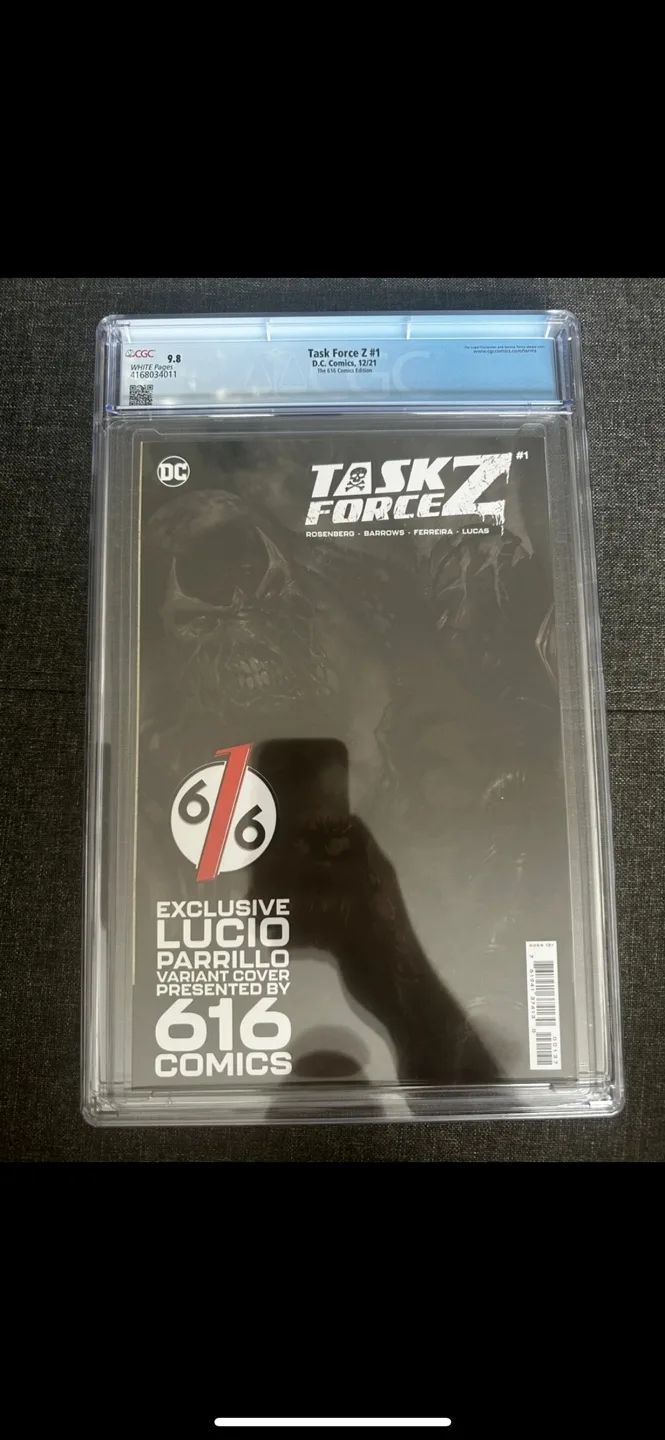 CGC 9.8 Task Force Z #1 Lucio Parrillo Virgin cover image indicator(2)