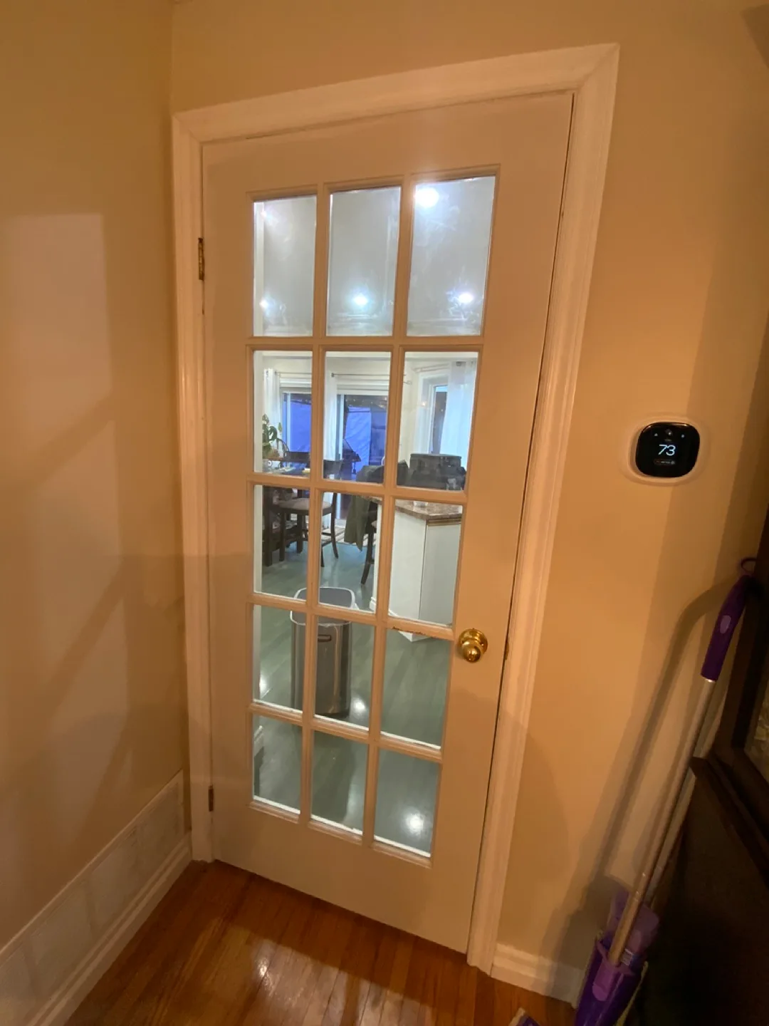 White Interior French Doors with Glass Panes image indicator(2)