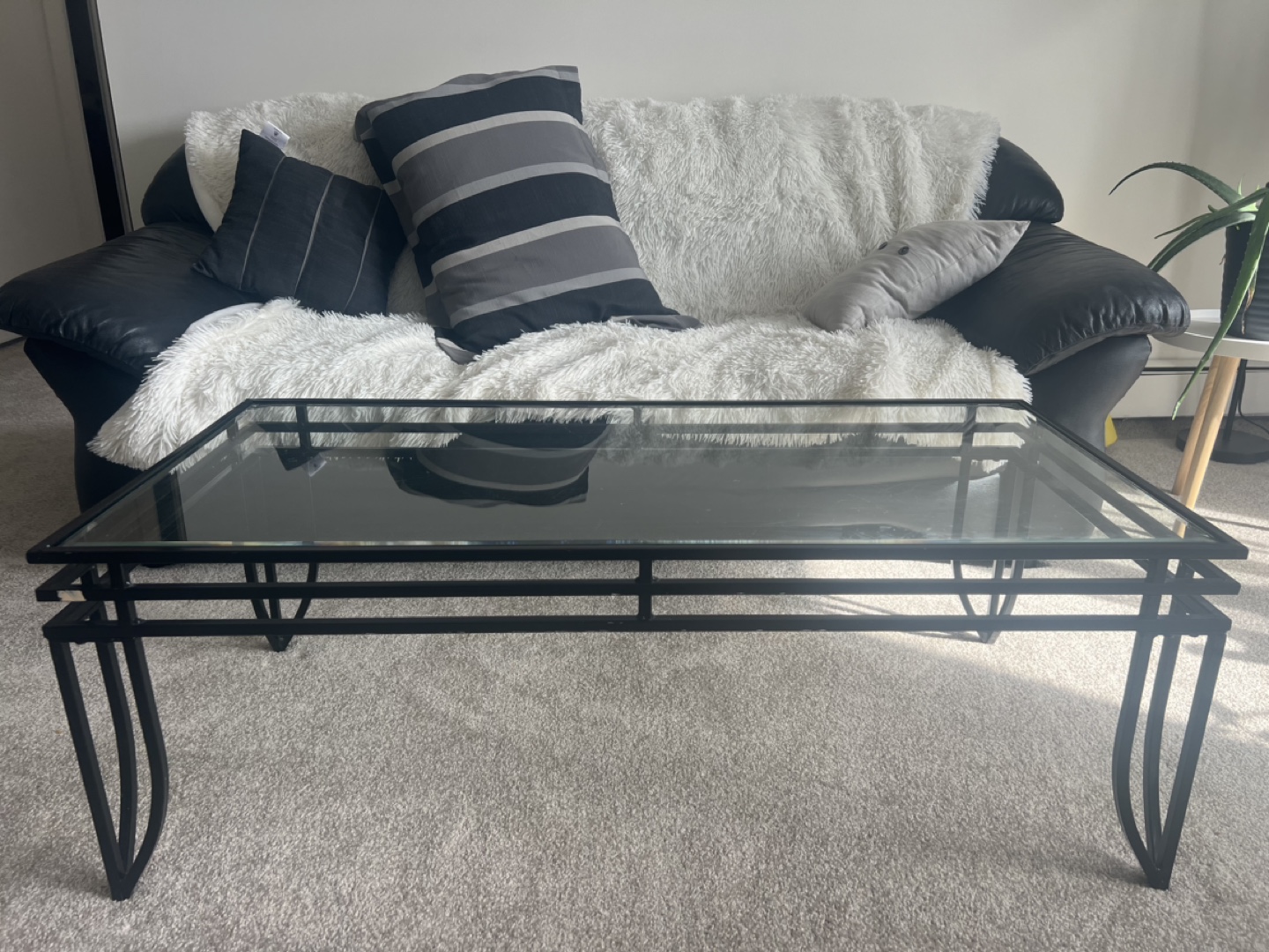 Modern Glass Top Coffee Table - photo 2