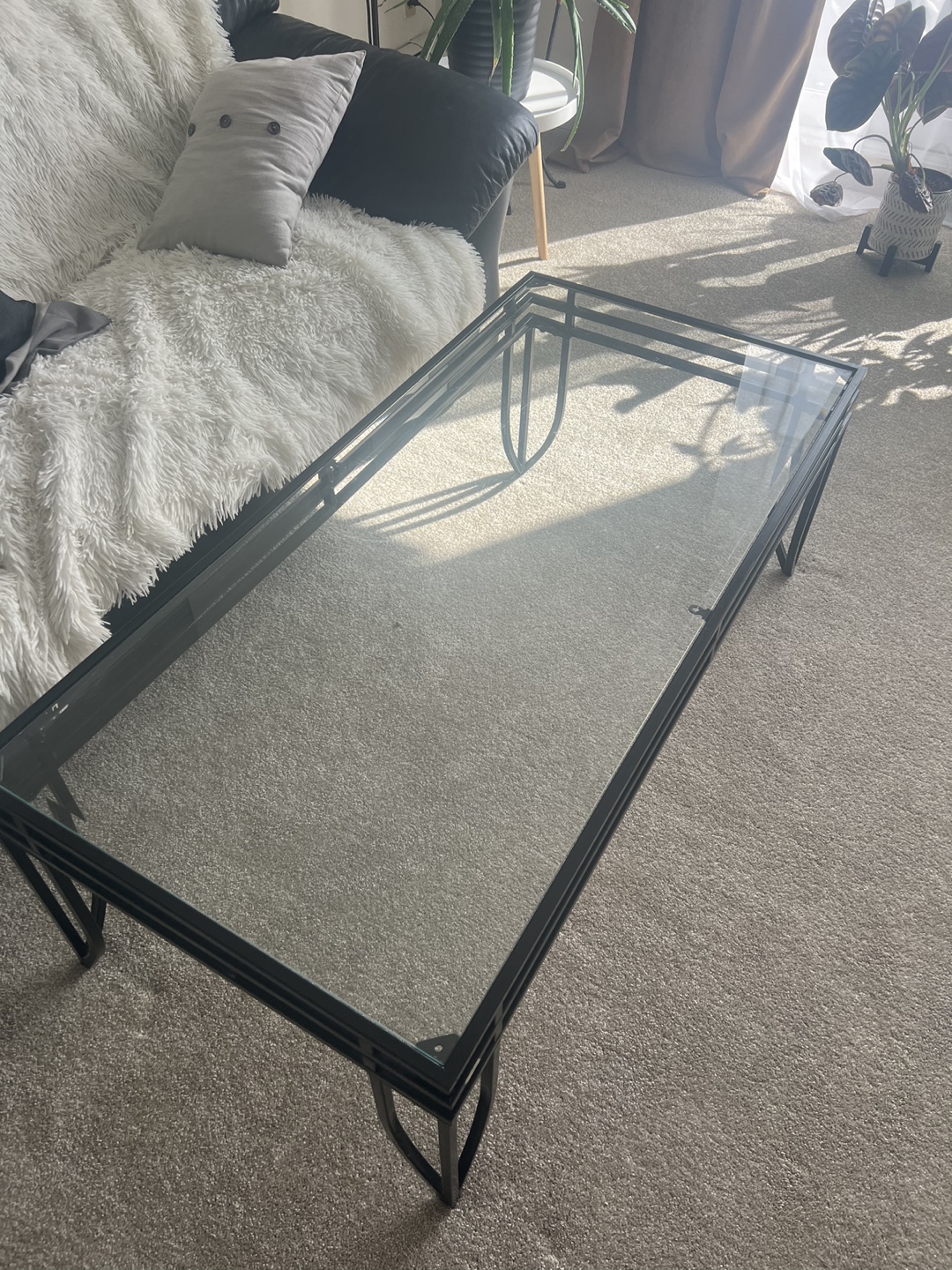 Modern Glass Top Coffee Table