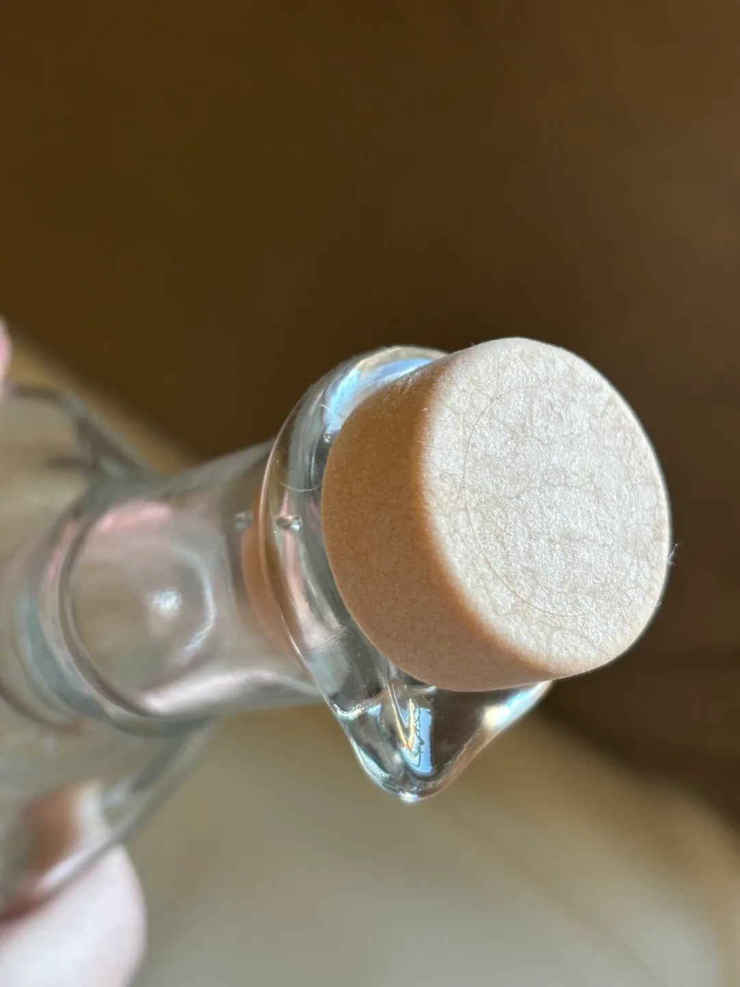 Two Vintage looking Glass Bottles with stoppers image indicator(3)