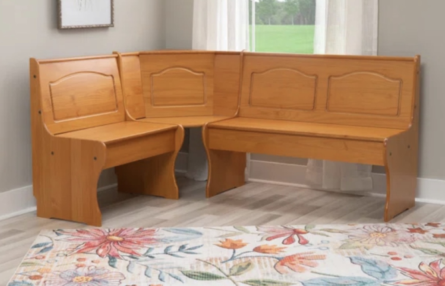 Corner Bench Nook Dining Set with Storage - photo 4
