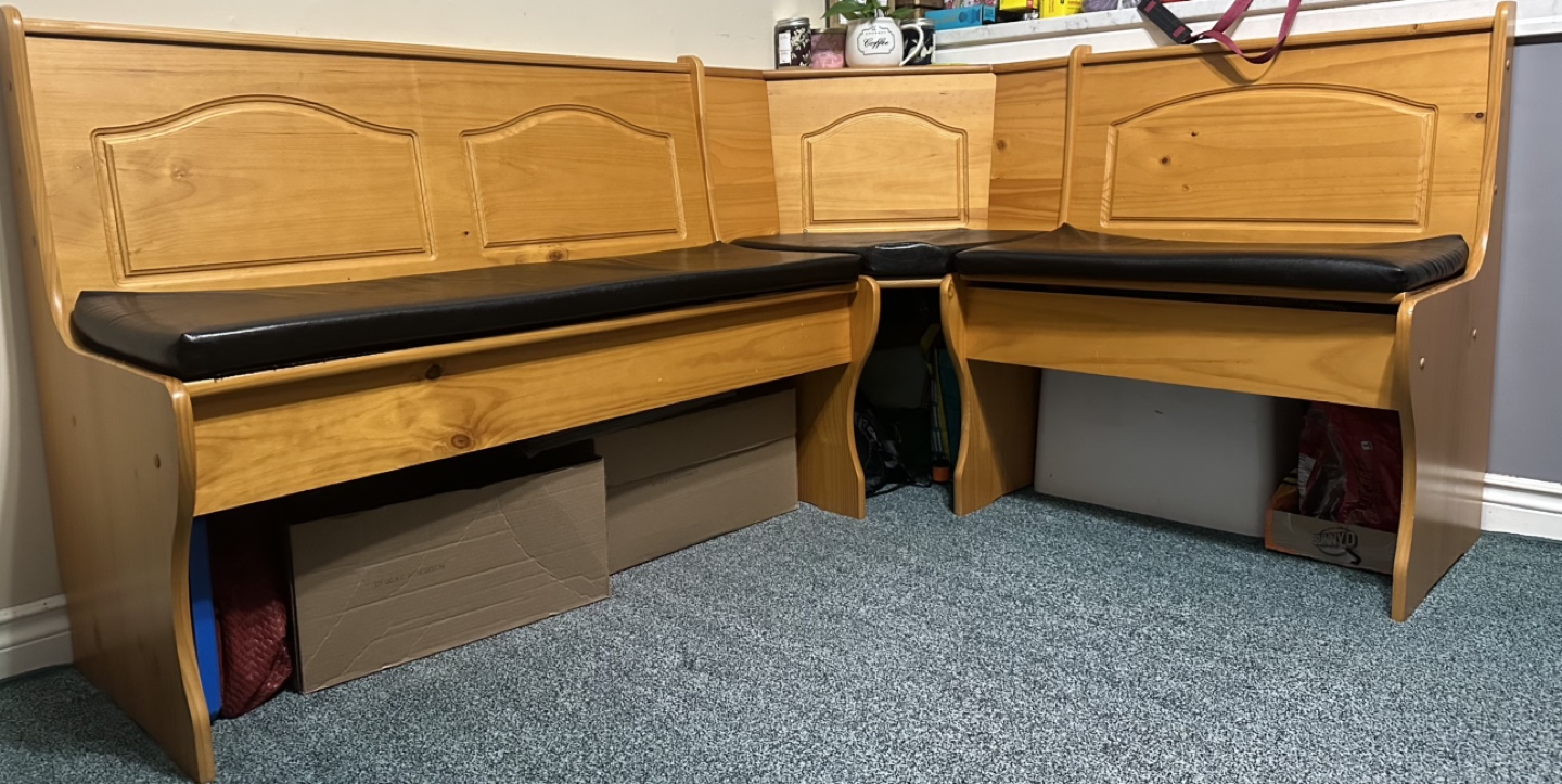 Corner Bench Nook Dining Set with Storage - photo 3