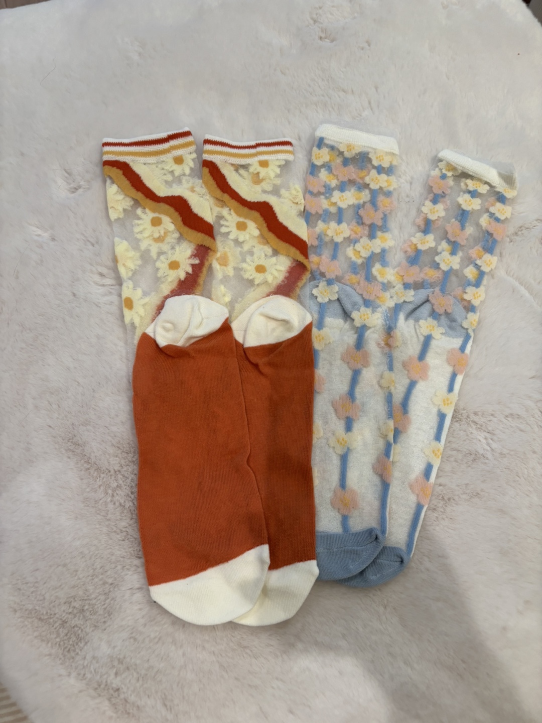 Cute Sheer Socks - 2 Pairs