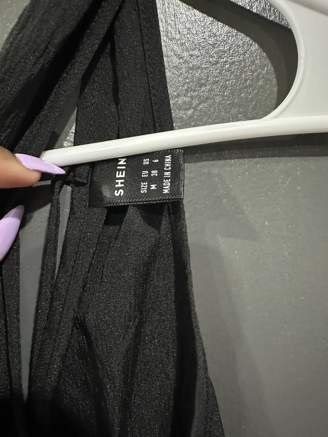 SHEIN Black Mini Dress Size Medium image indicator(2)