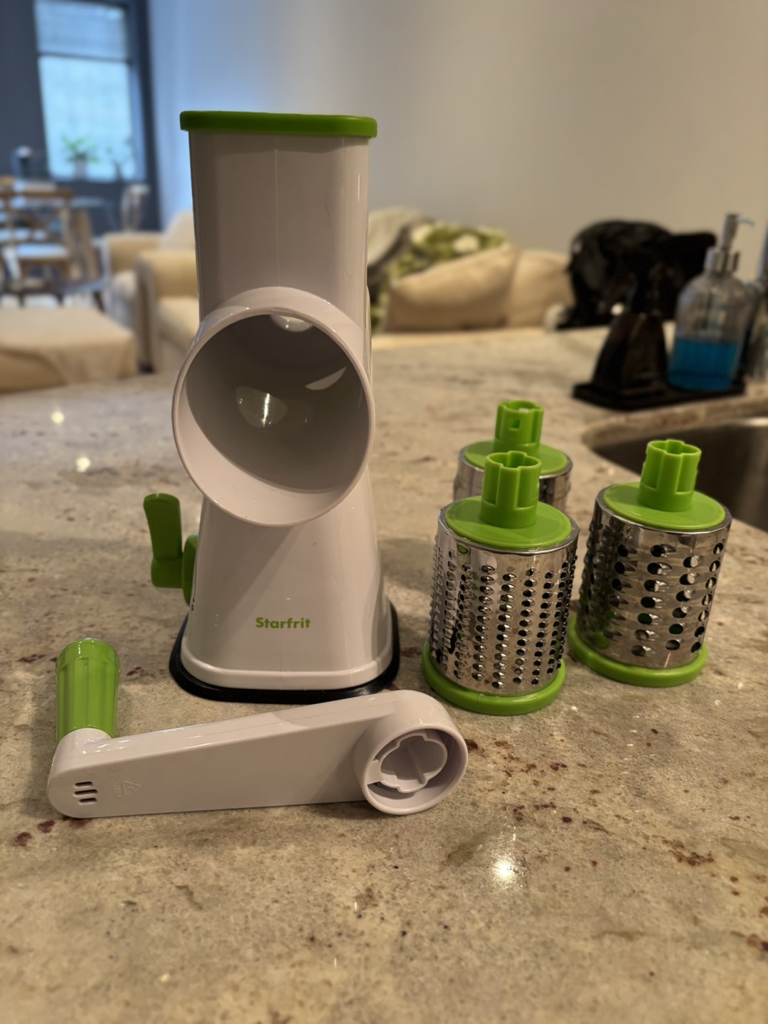 Starfrit Rotary Vegetable Slicer with 3 Interchangeable Drums