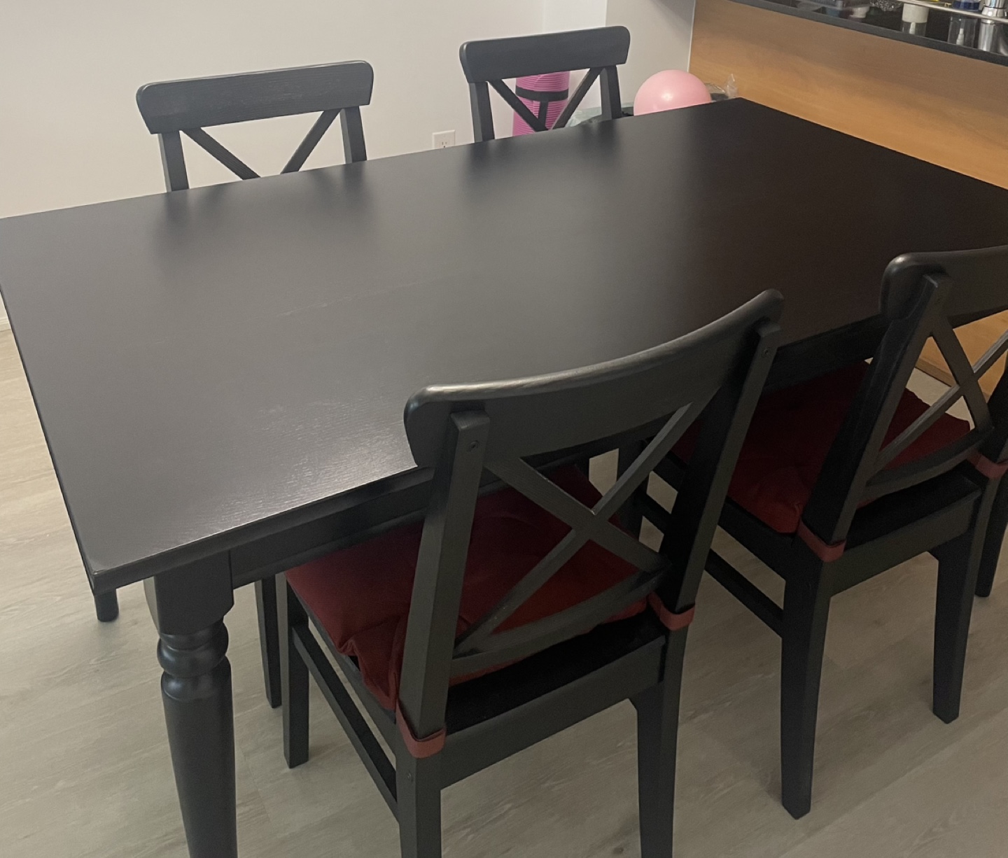 IKEA Ingatorp Dining Table and Chairs Set - photo 2