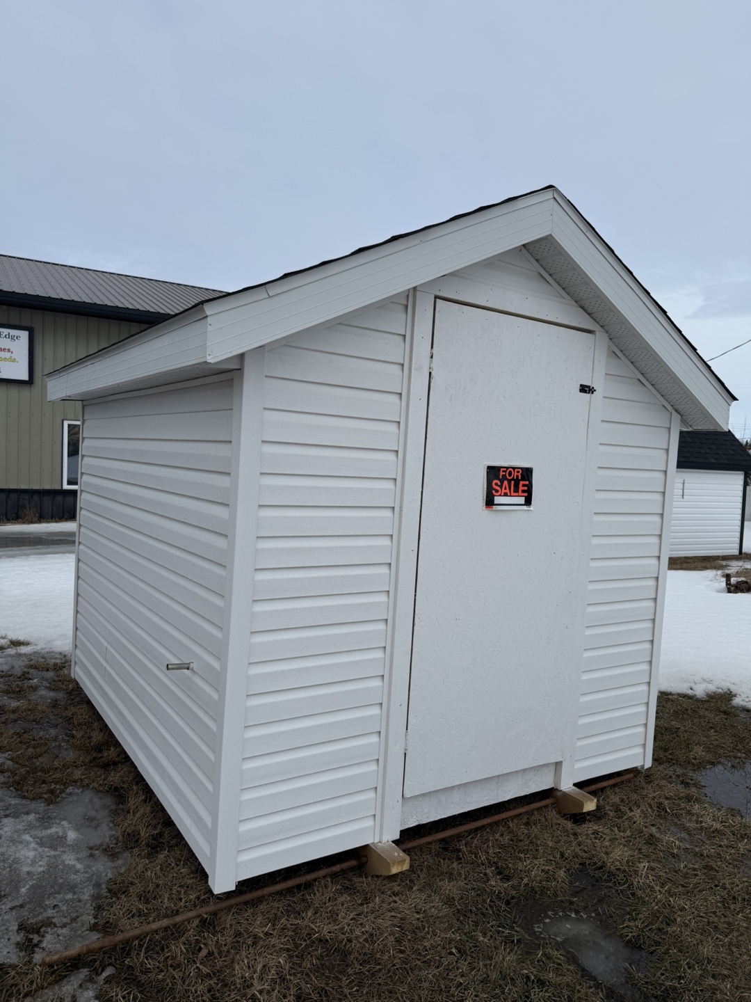 Insulated Shed - White Vinyl Siding - photo 2