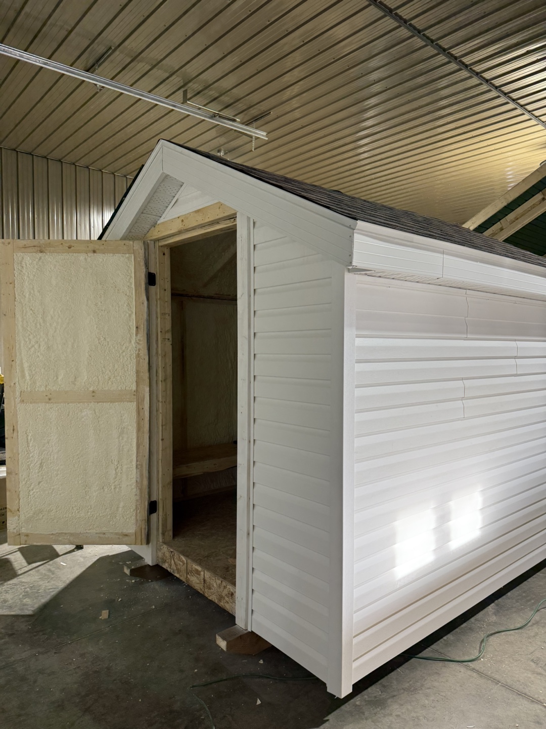 Insulated Shed - White Vinyl Siding - photo 5