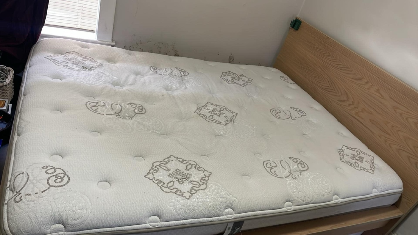 Queen Mattress and Platform Bed Frame