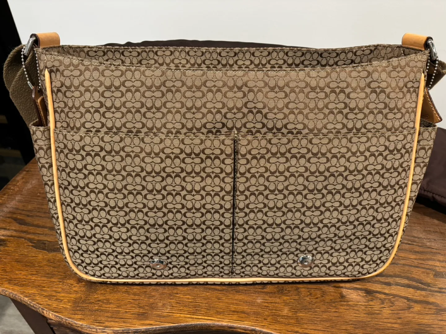 Coach Messenger Bag - Brown Signature Canvas image indicator(5)