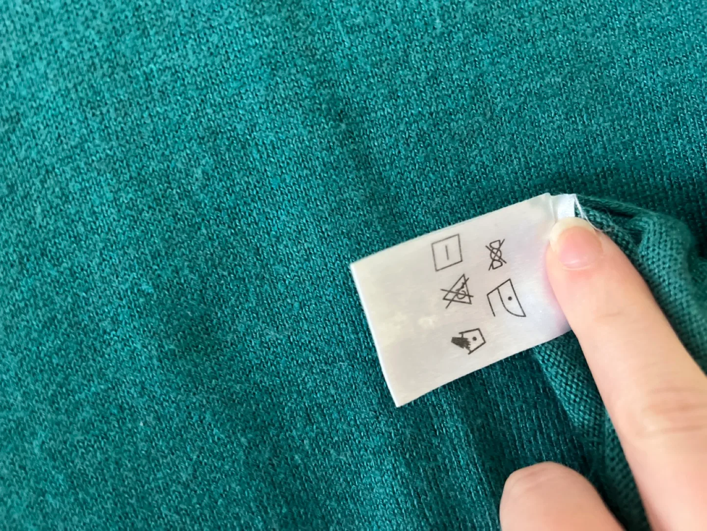 Kismet Teal V-Neck Sweater - Size Medium image indicator(5)