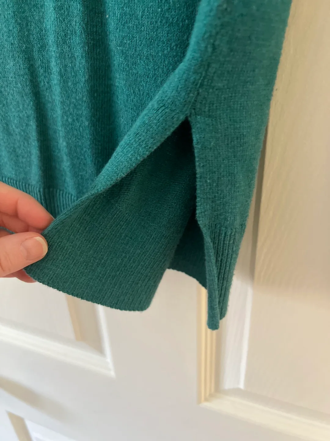 Kismet Teal V-Neck Sweater - Size Medium image indicator(6)