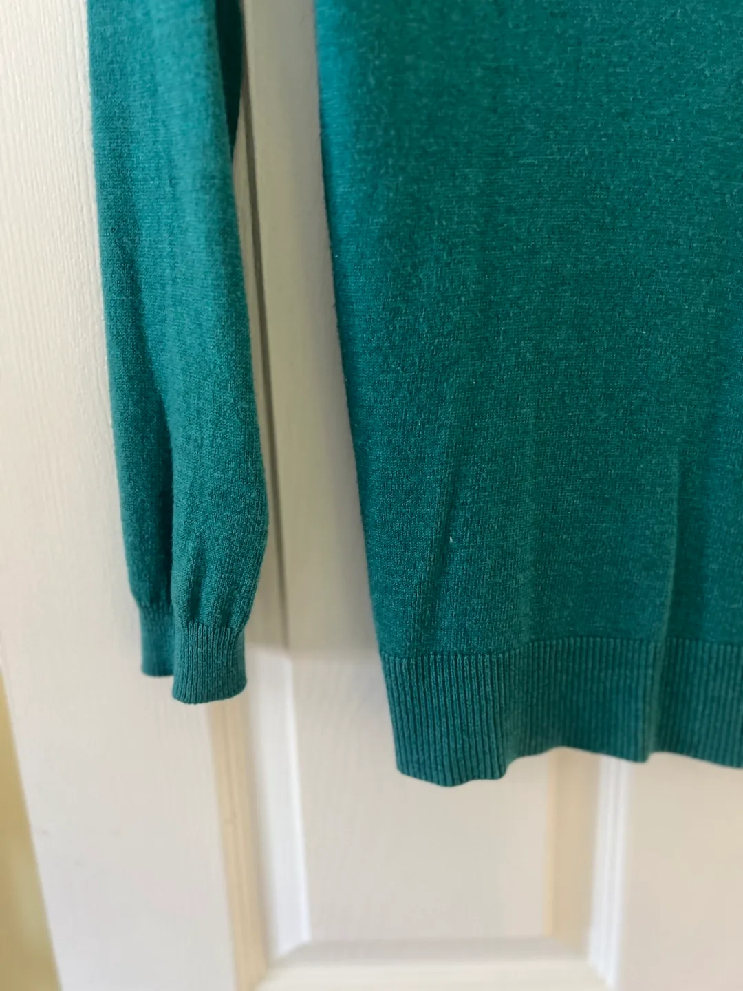 Kismet Teal V-Neck Sweater - Size Medium image indicator(2)
