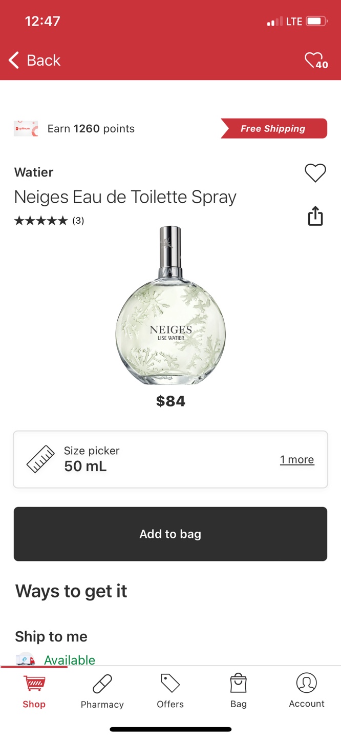 Lise Watier Neiges Eau de Toilette Spray 50ml - photo 3