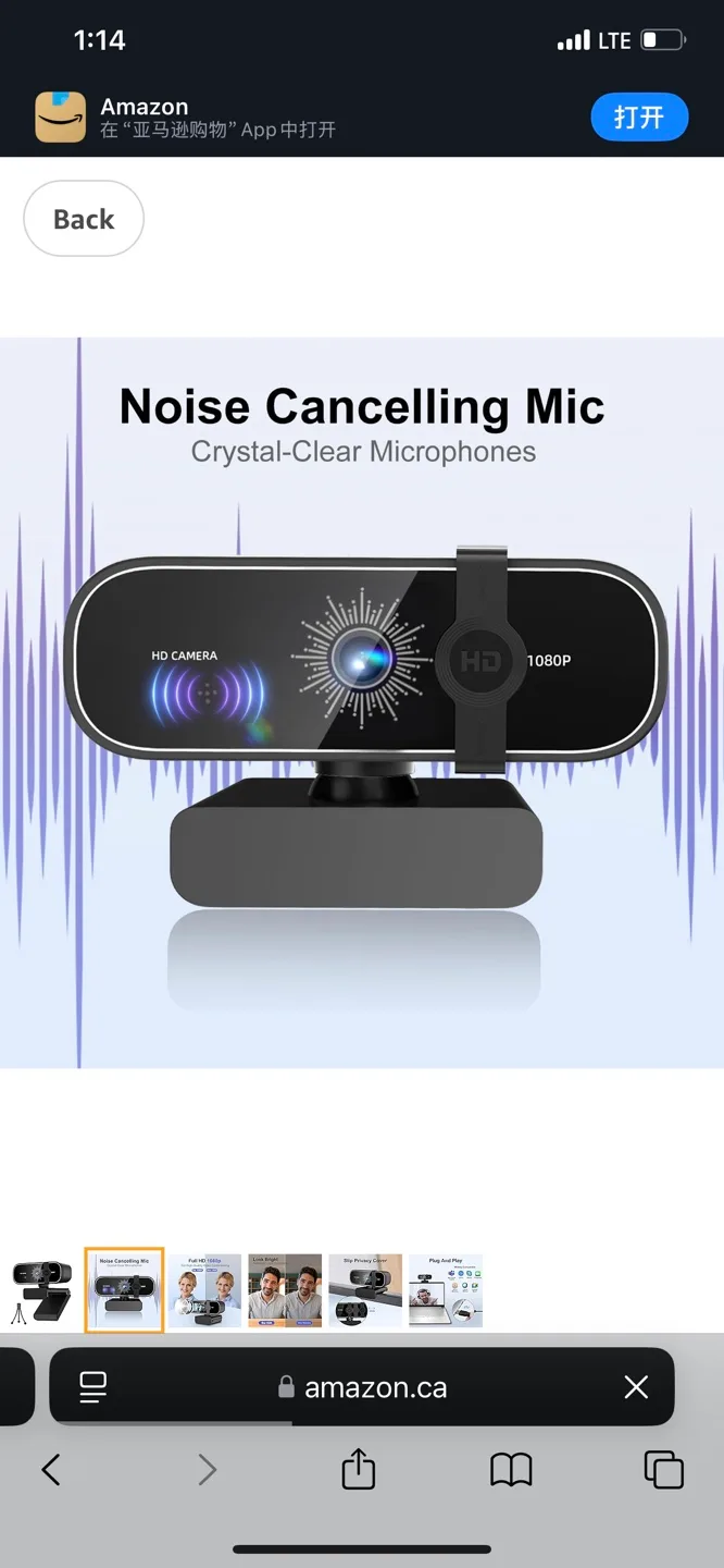 1080p Webcam with Privacy Cover and Tripod image indicator(2)