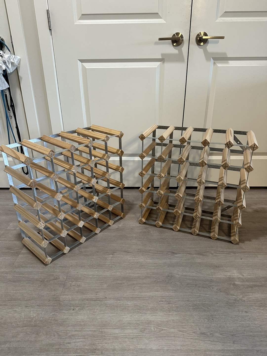 Two Wooden Wine Racks