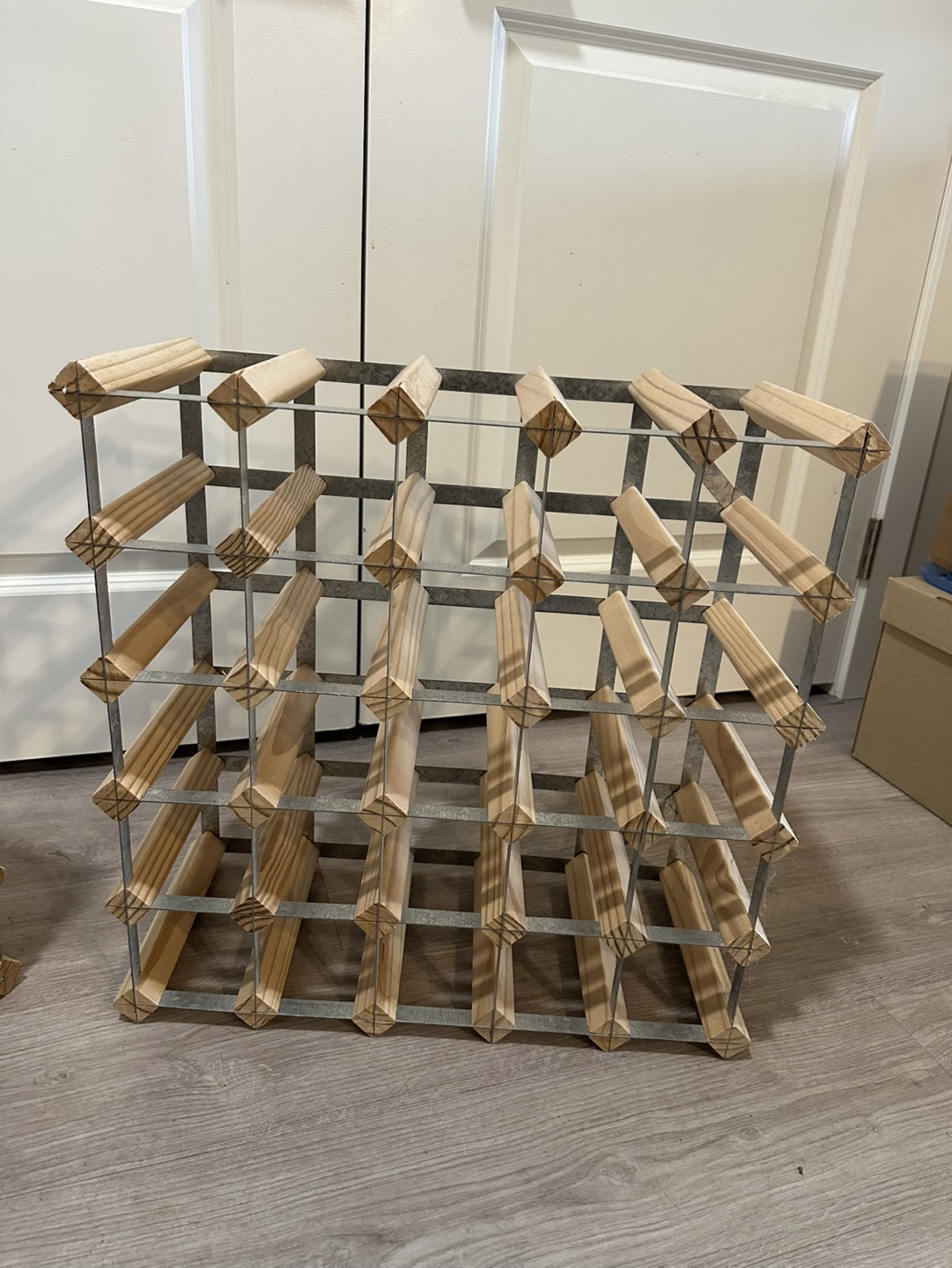 Two Wooden Wine Racks - photo 2