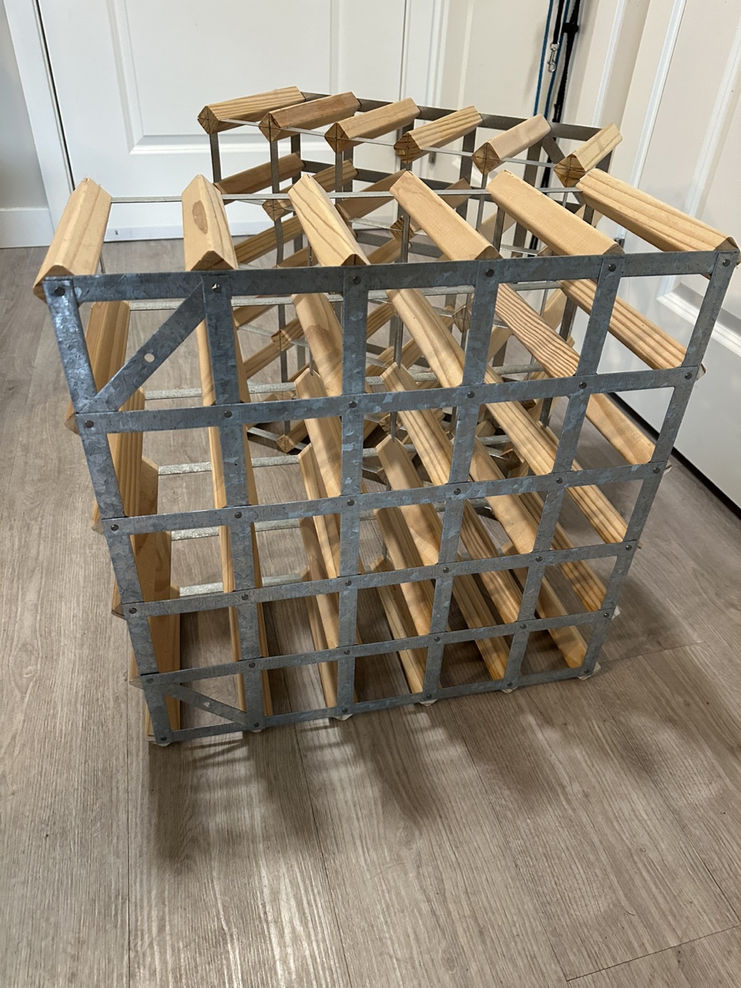 Two Wooden Wine Racks - photo 3