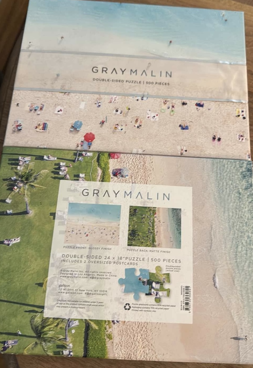 Gray Malin Double-Sided Beach Puzzle - 500 Pieces