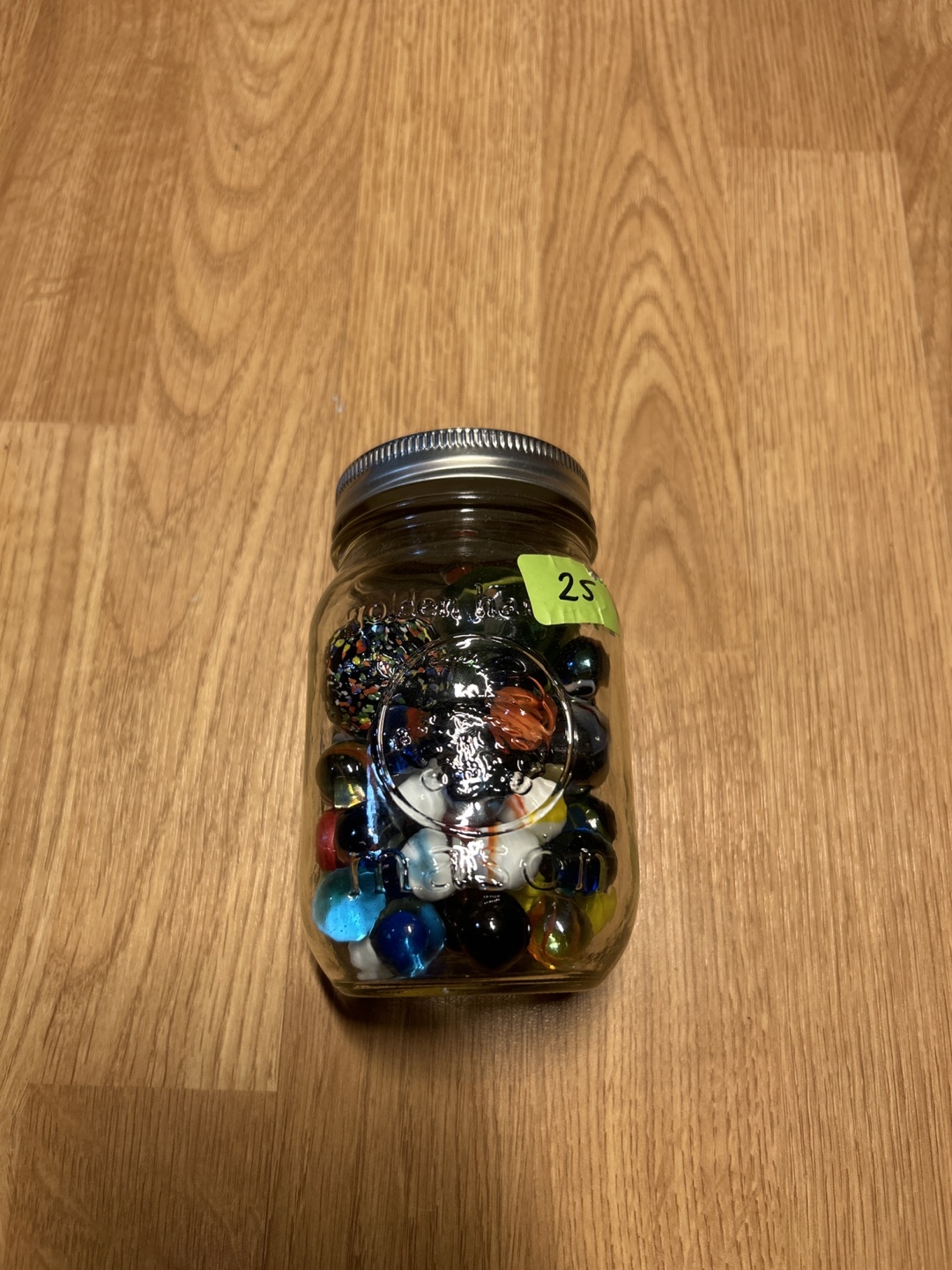 Mason Jar of Marbles 🧡