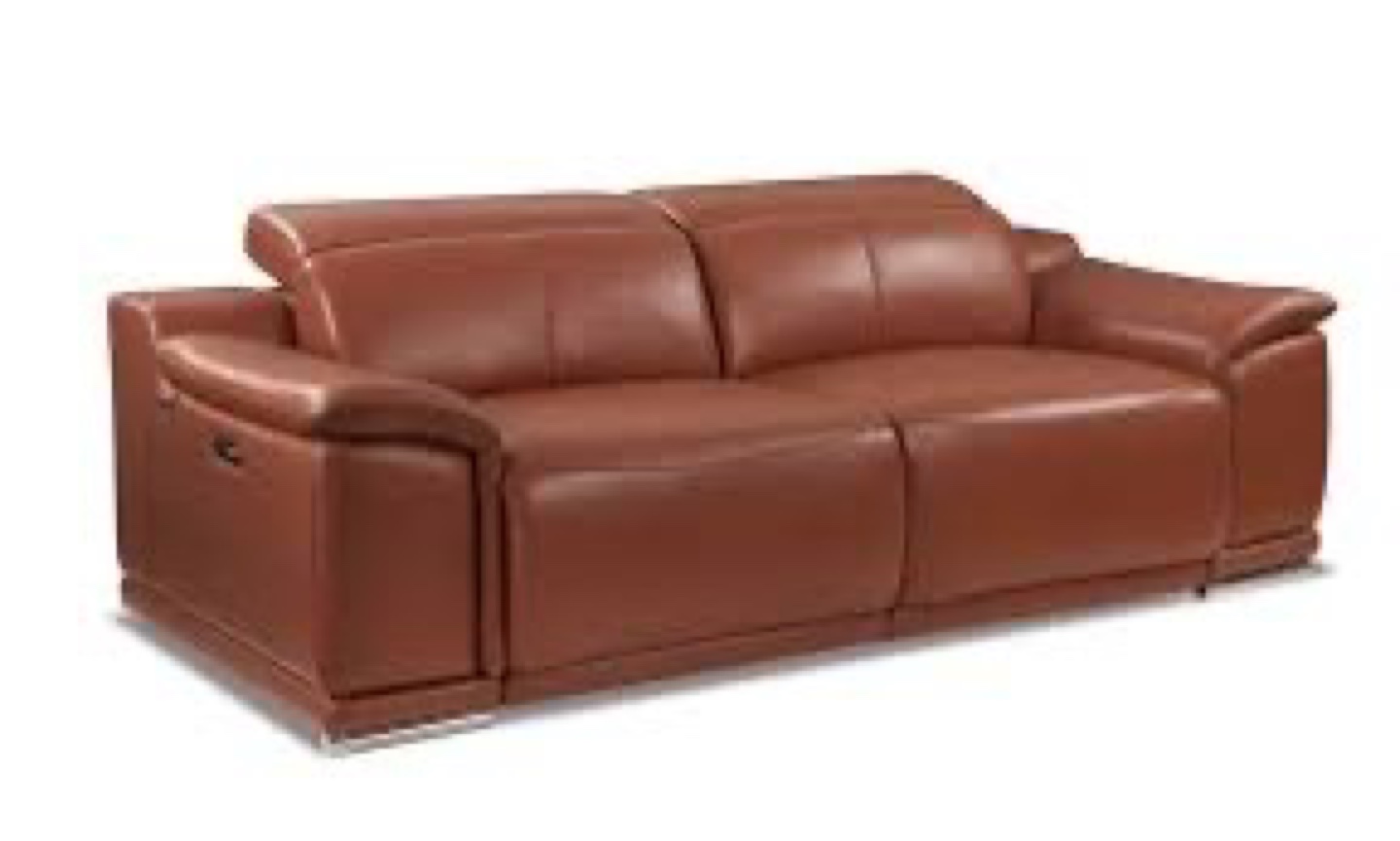 Reclining Leather Sofa - Brown - photo 2