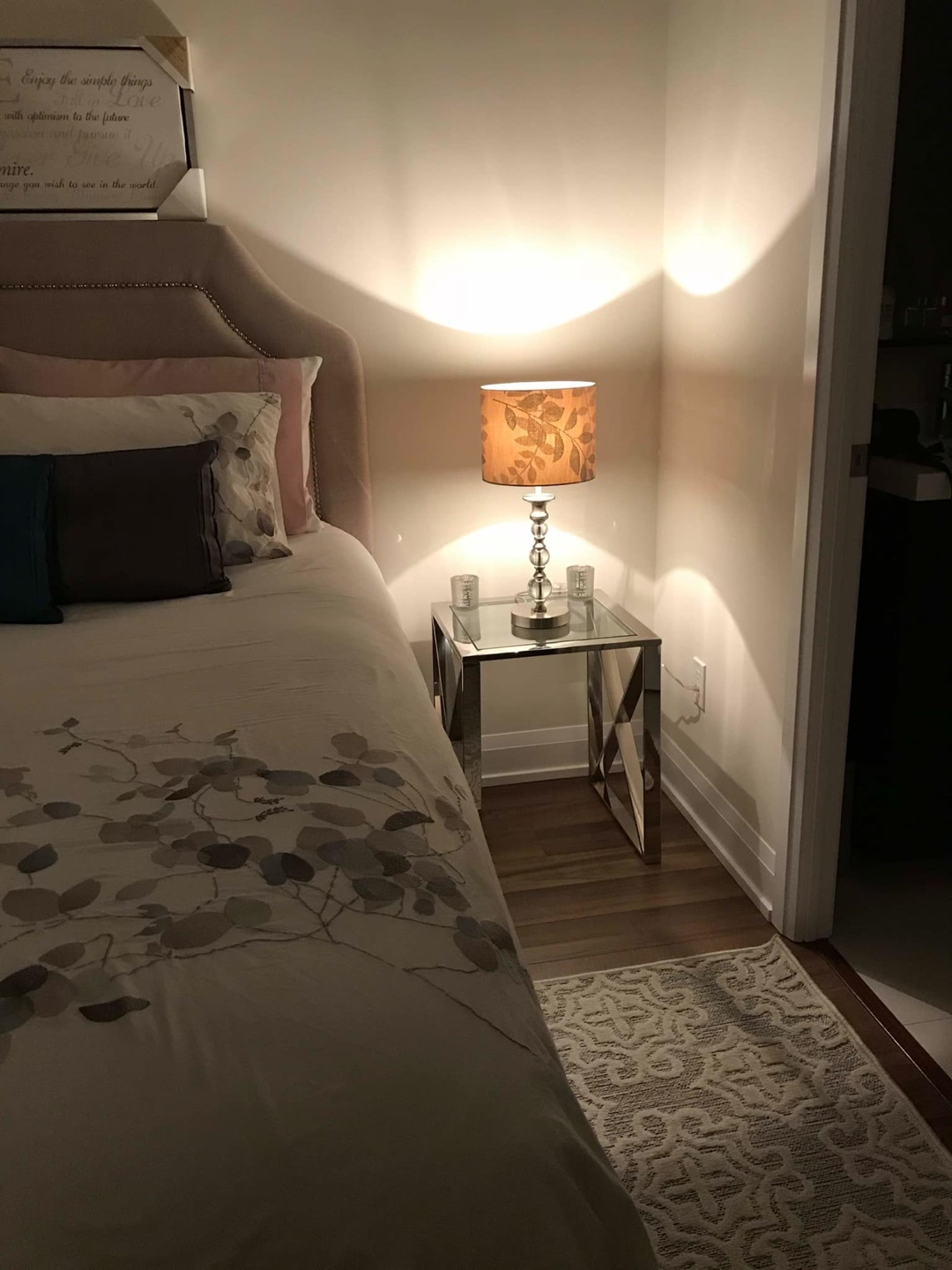 2 Chrome & Glass Night Tables - photo 4
