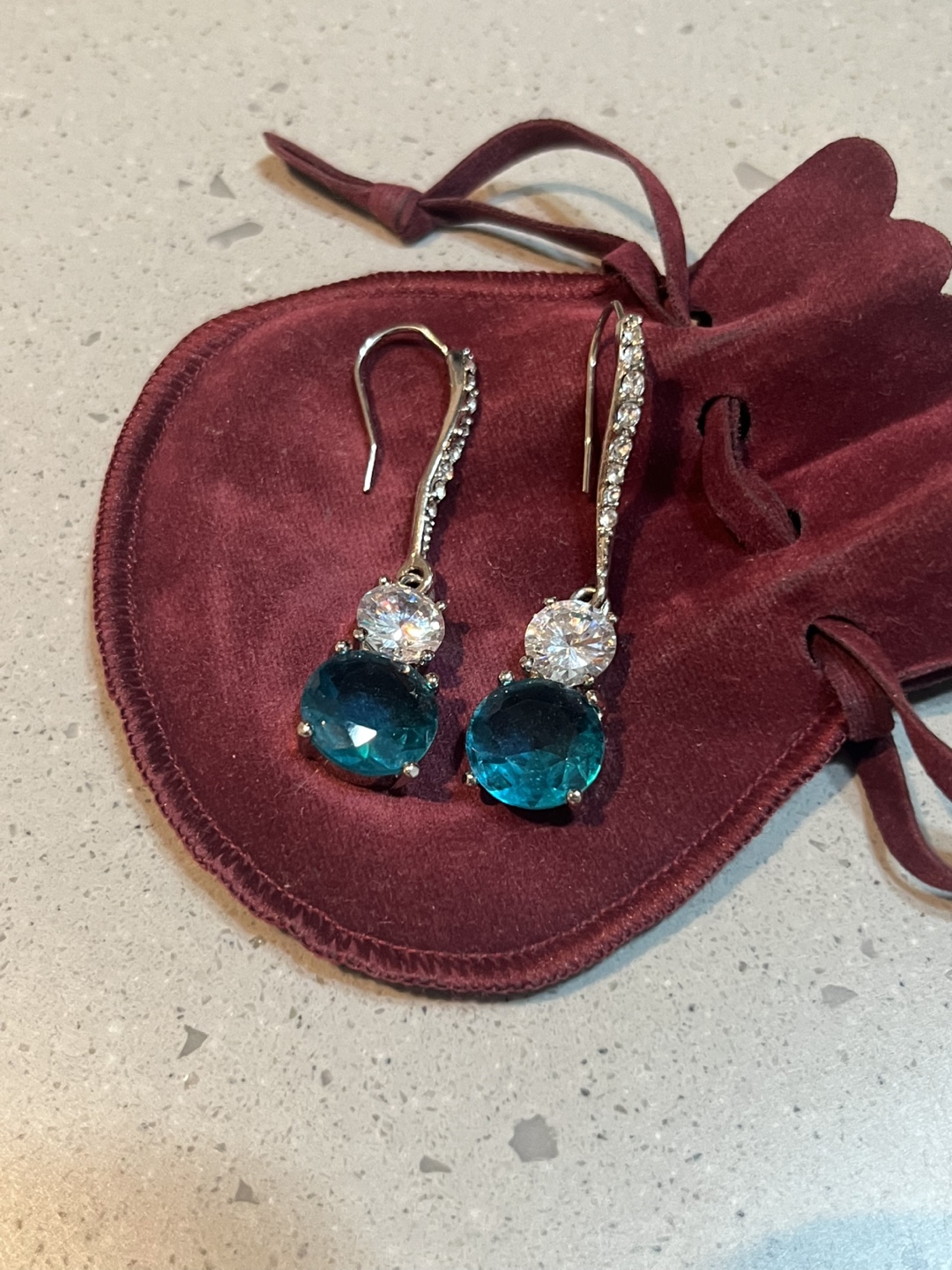 Stunning Crystal Dangle Earrings - Two Pairs!