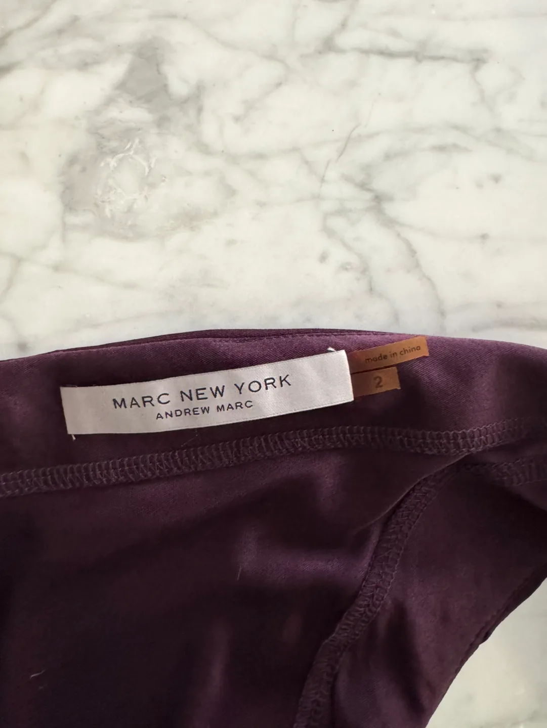 Marc New York Purple V Neck Dress | Size 2 image indicator(6)