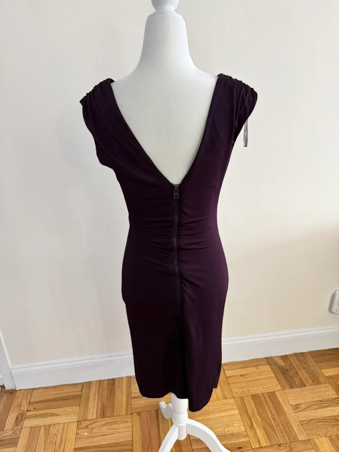 Marc New York Purple V Neck Dress | Size 2 image indicator(5)