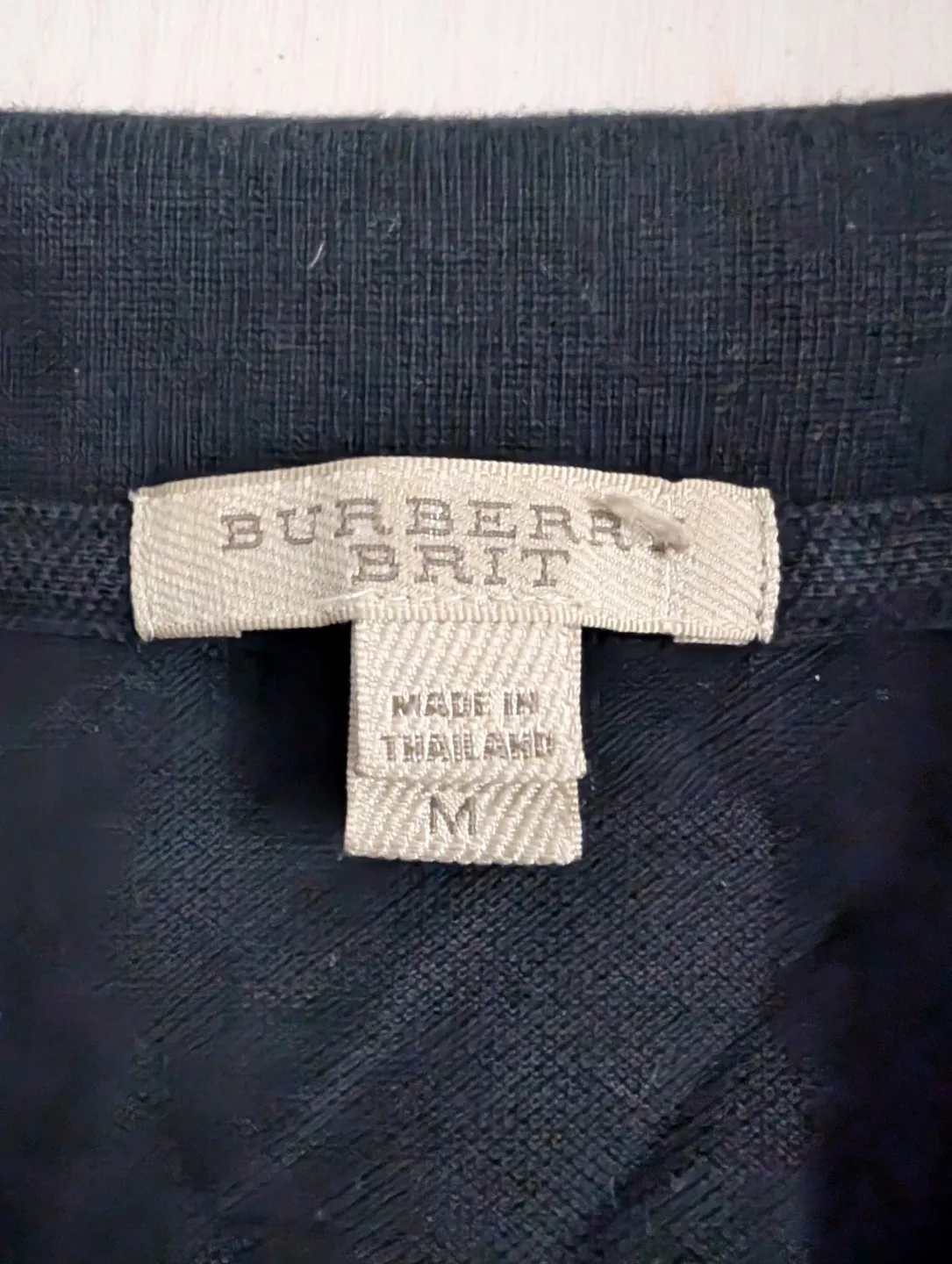 Burberry Brit Men's Black Polo Shirt Size M image indicator(3)