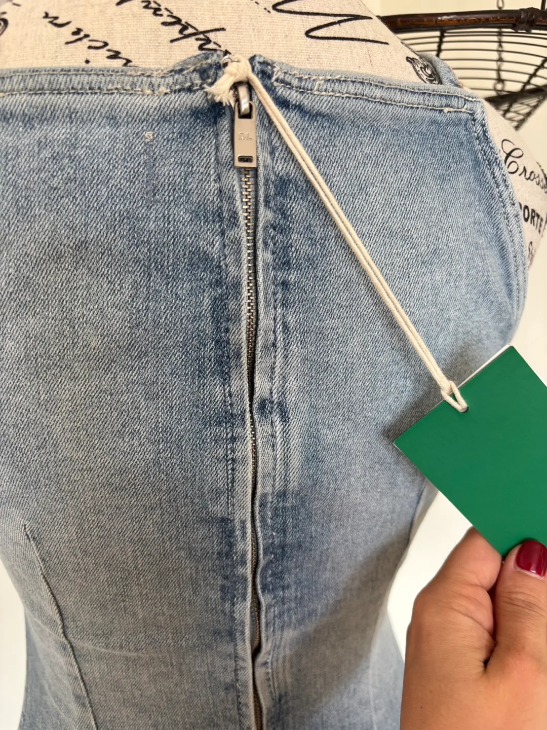 Brand new with tags Anthropologie Esme Denim Apron Dress image indicator(4)