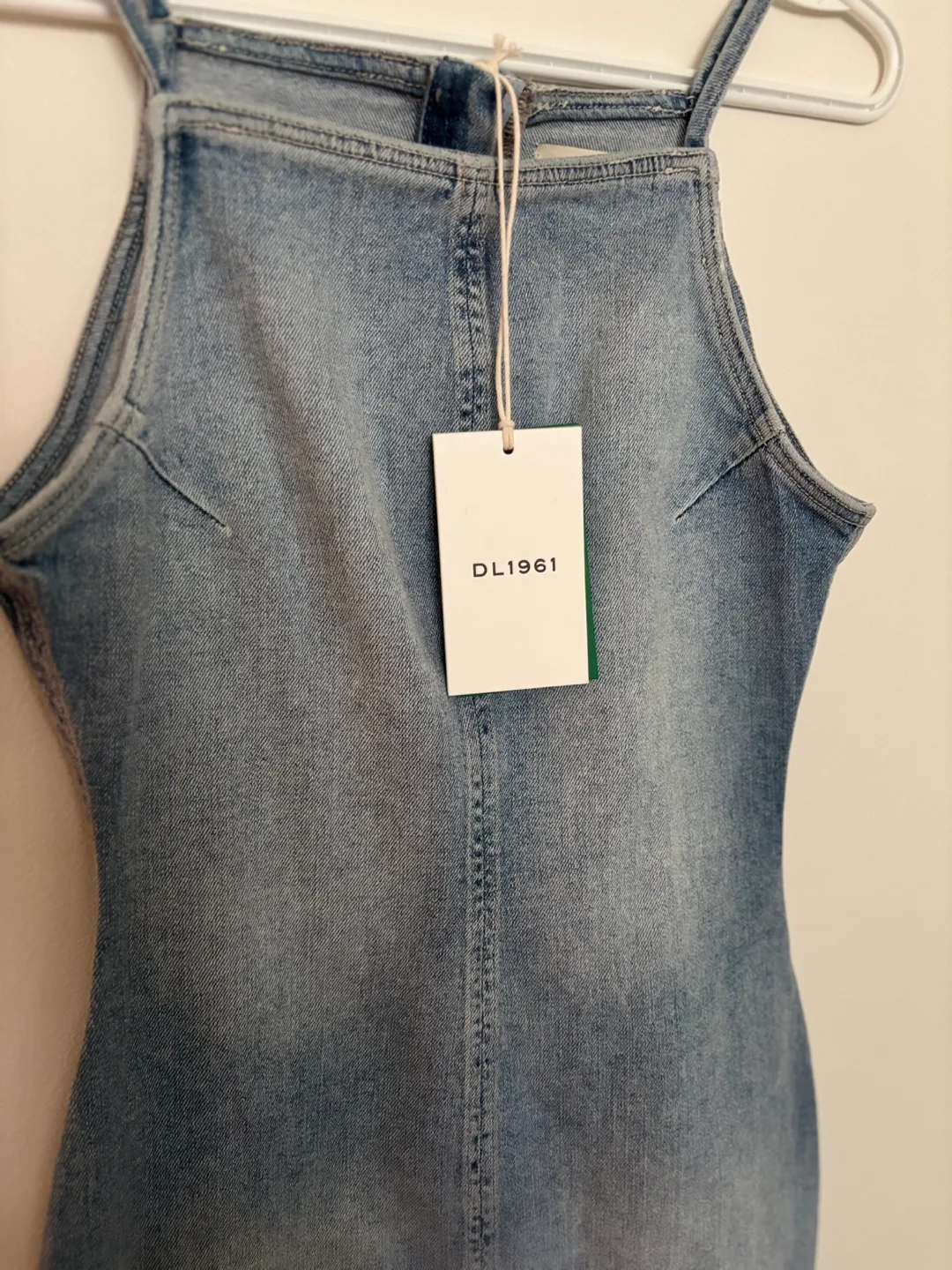 Brand new with tags Anthropologie Esme Denim Apron Dress image indicator(10)