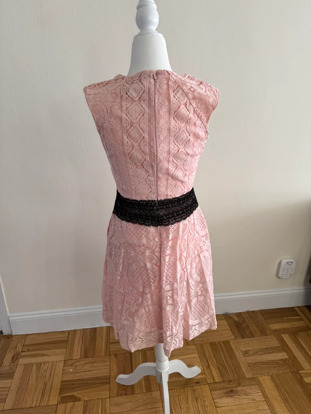 New York & Company Pink Lace Dress | Size 0 image indicator(5)