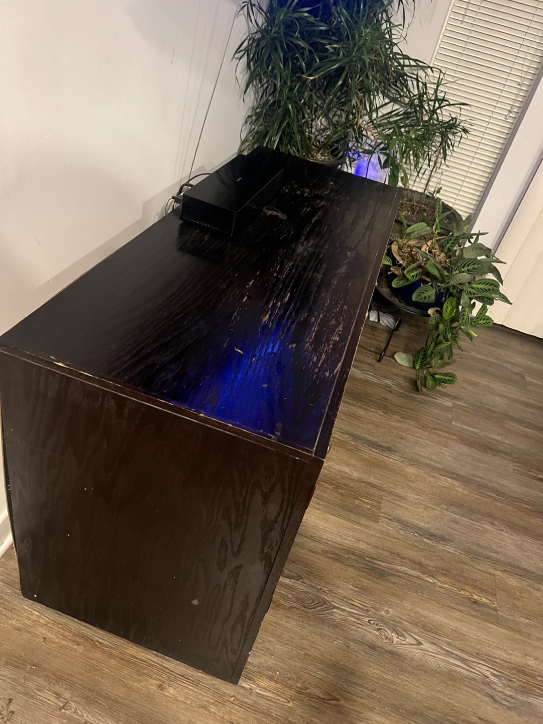 Dark Brown Wood Media Console - photo 3