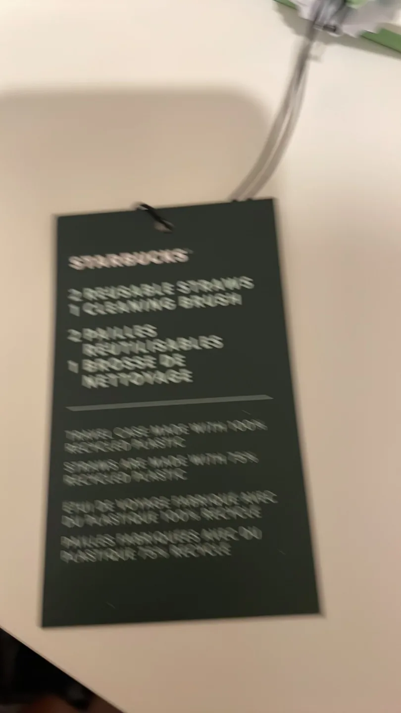 Starbucks Reusable Straw Set -  Black Cold Cup + Cleaning Kit image indicator(4)