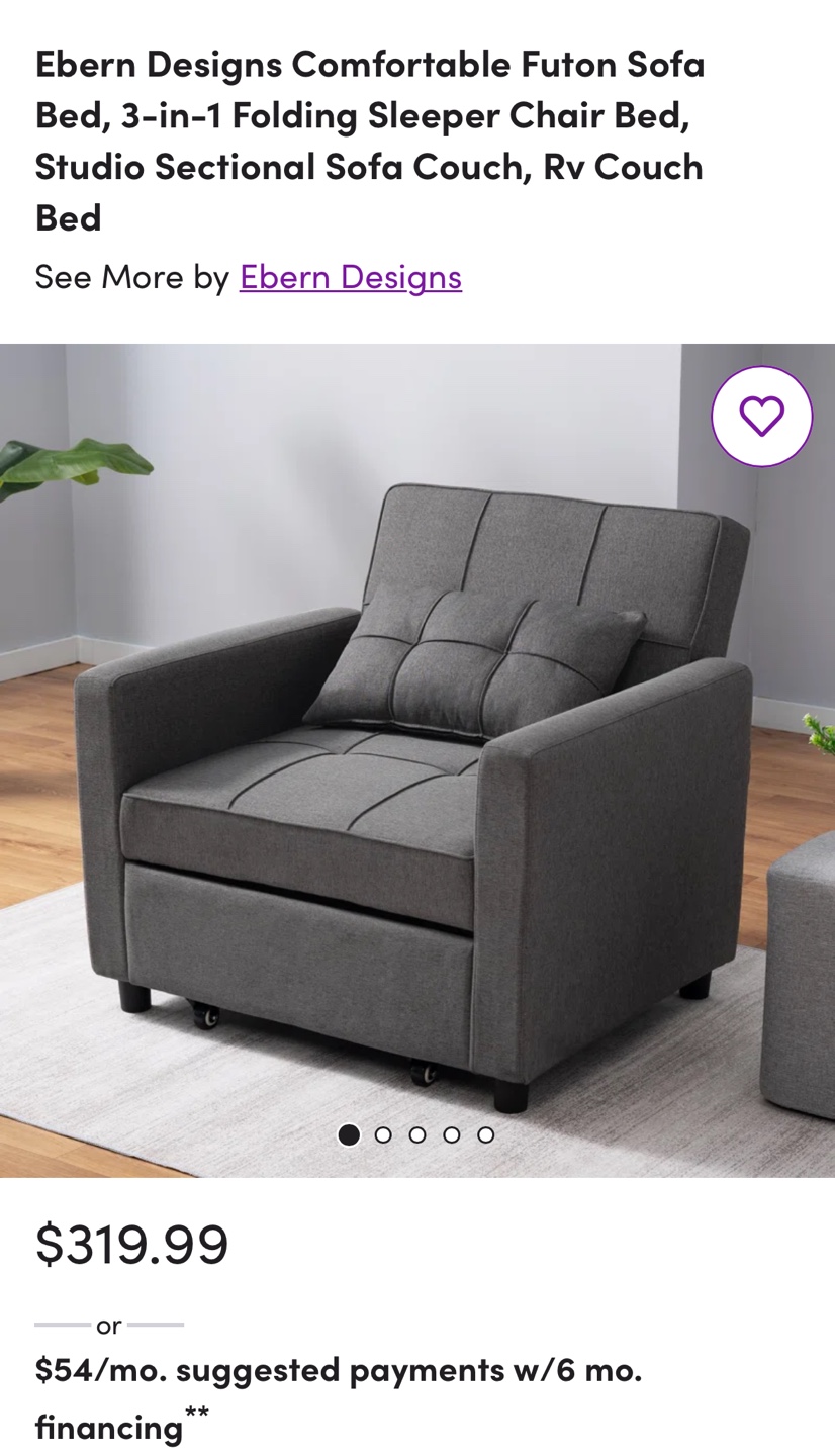 Convertible Chair Bed - photo 2