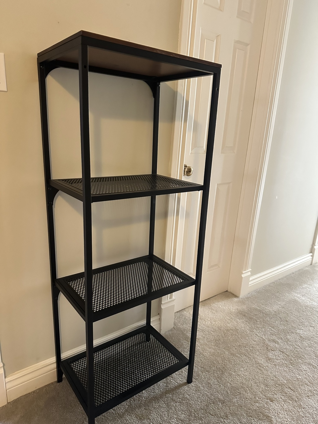 IKEA Metal and Wood Shelving Unit - photo 2