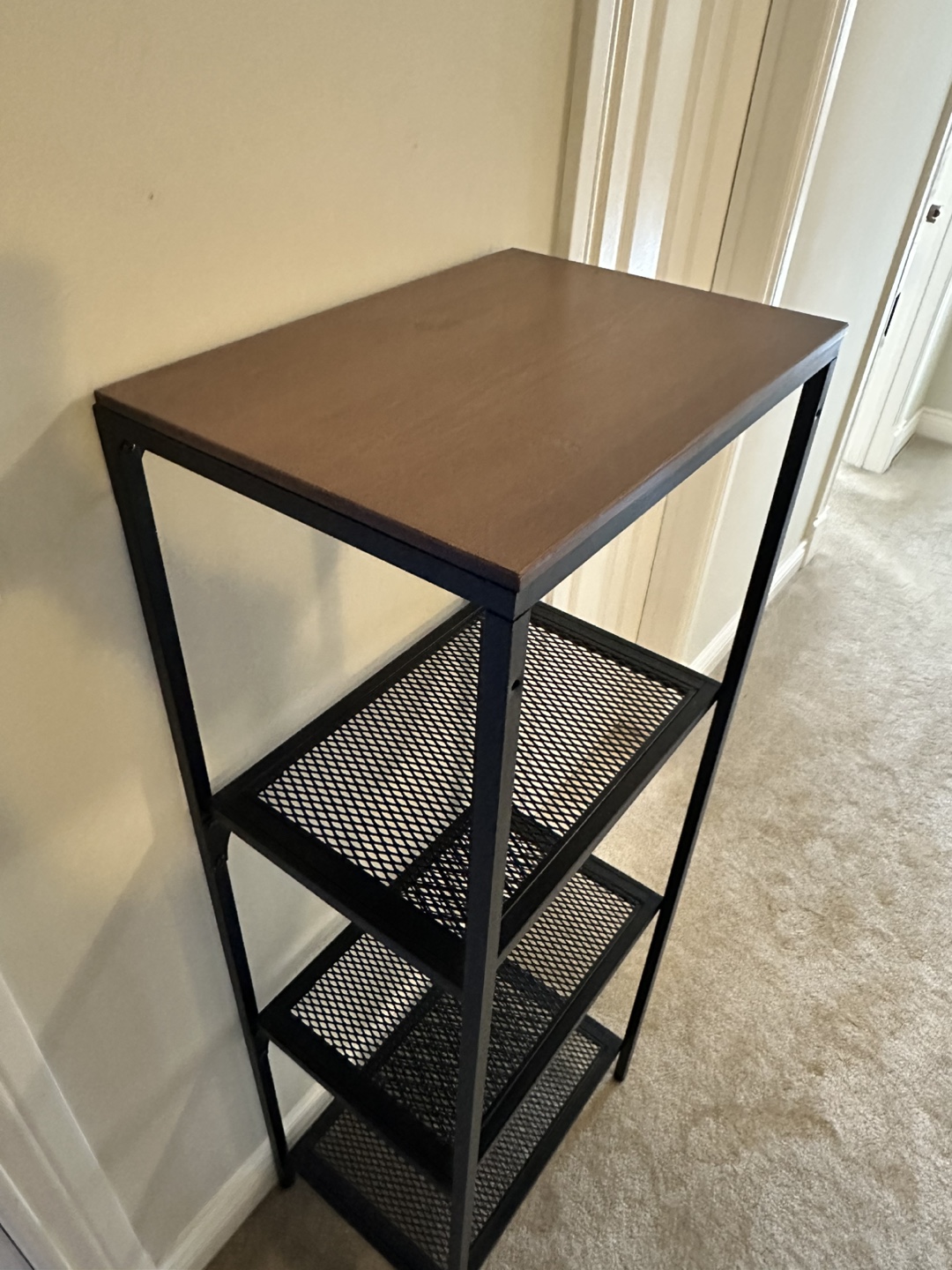 IKEA Metal and Wood Shelving Unit