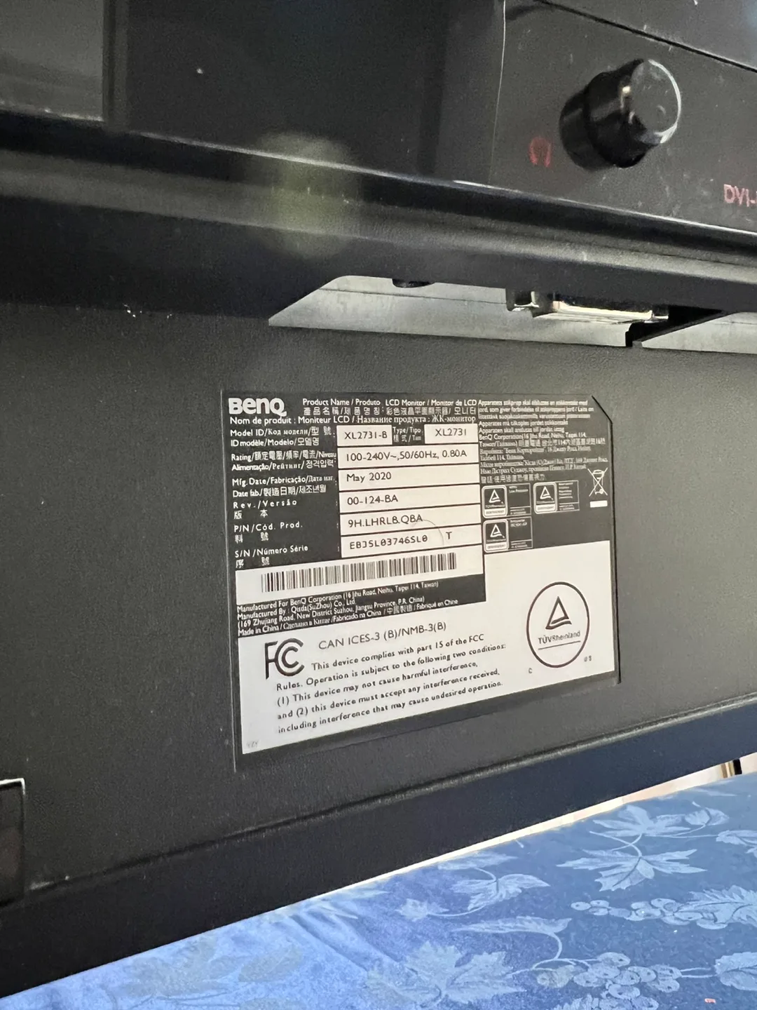 BenQ XL2731-B 27-inch 144Hz Gaming Monitor image indicator(5)