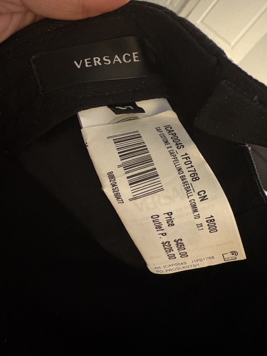 Versace Black Medusa Baseball Cap - photo 2