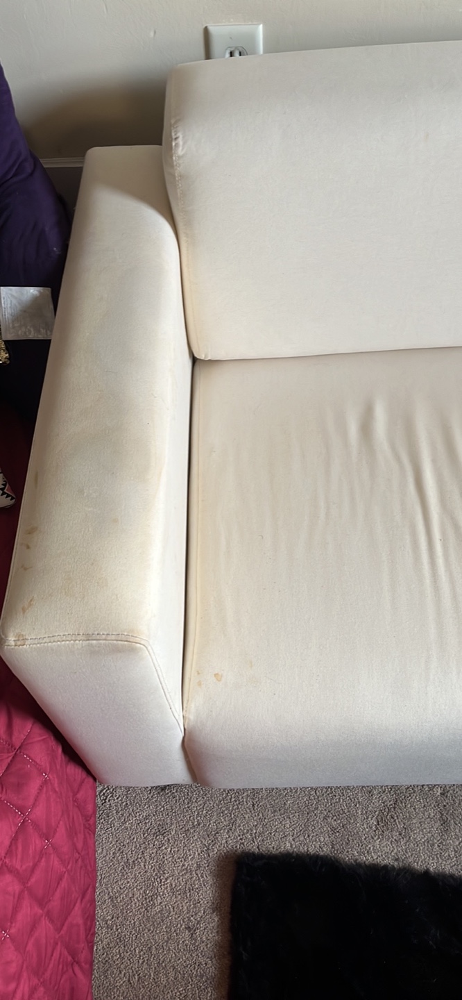 Off-white loveseat - photo 3
