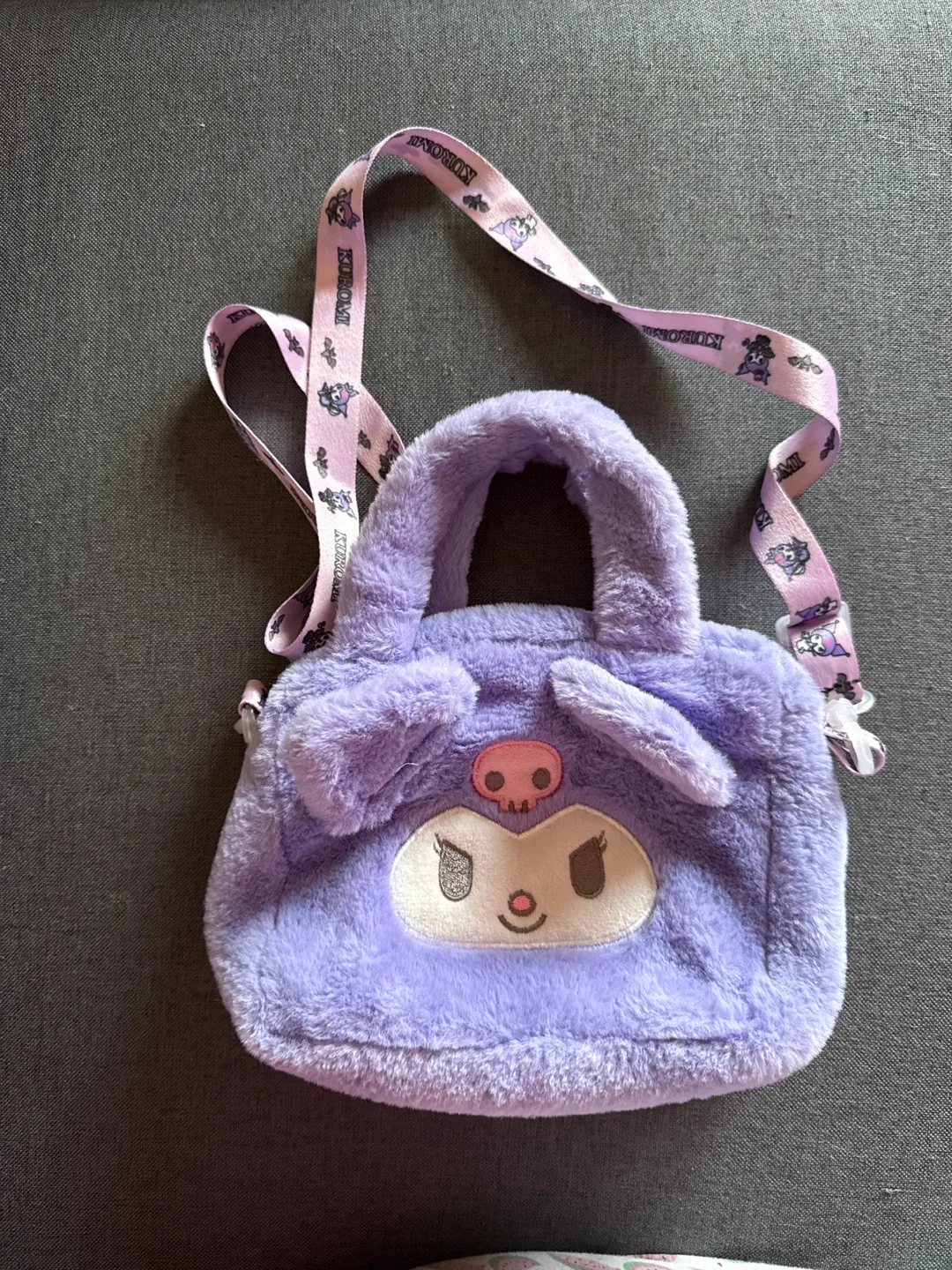 Kuromi Purple Plush Shoulder Bag 🧡 image indicator(4)