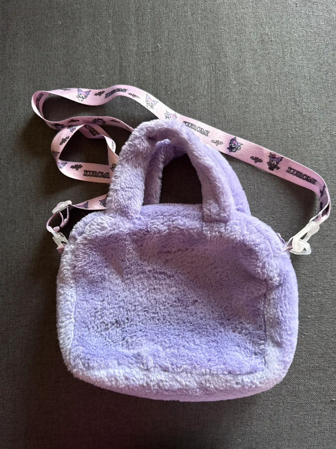 Kuromi Purple Plush Shoulder Bag 🧡 image indicator(5)