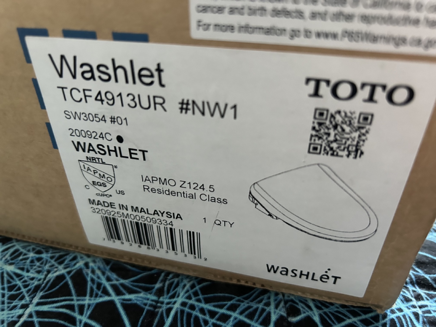 TOTO Washlet bidet - photo 2