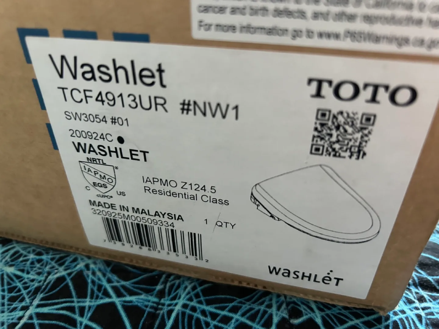 TOTO Washlet bidet image indicator(2)