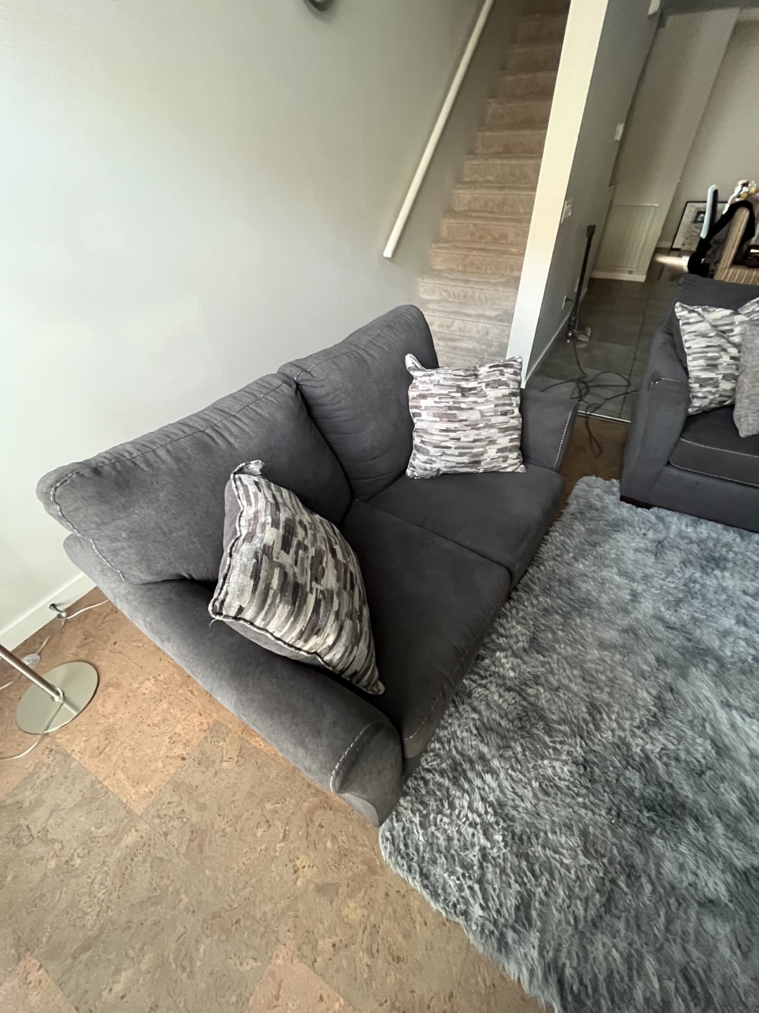 Dark Grey Sofa and Loveseat Set - photo 3