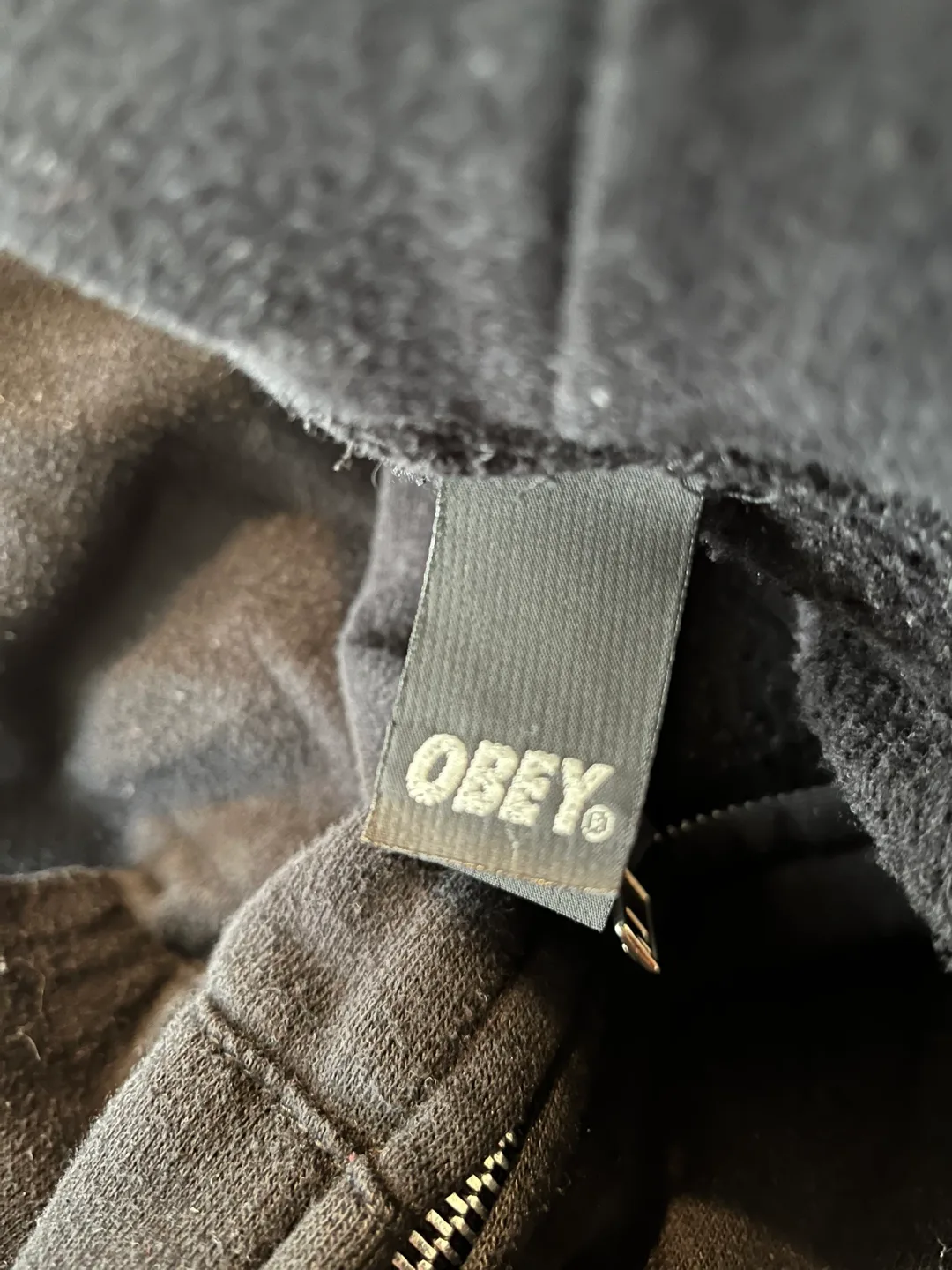 Obey Zip-Up Hoodie - Size Medium image indicator(3)